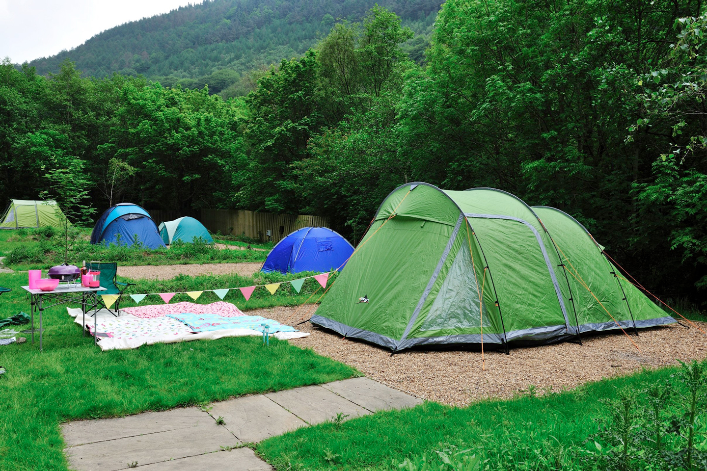 Campsite tents