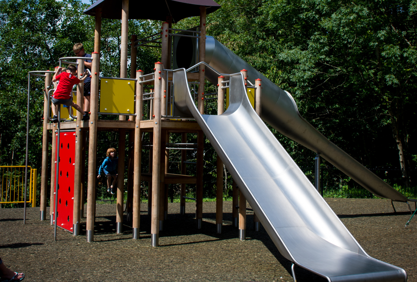 Cwmcarn Forest Adventure playground slide