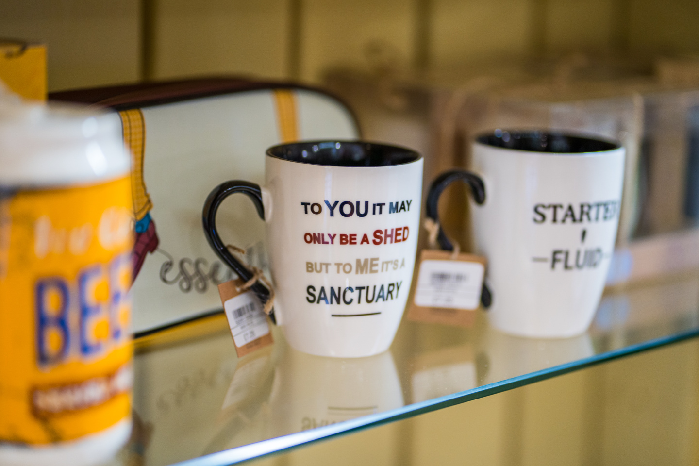 Cwmcarn Forest Gift shop mugs