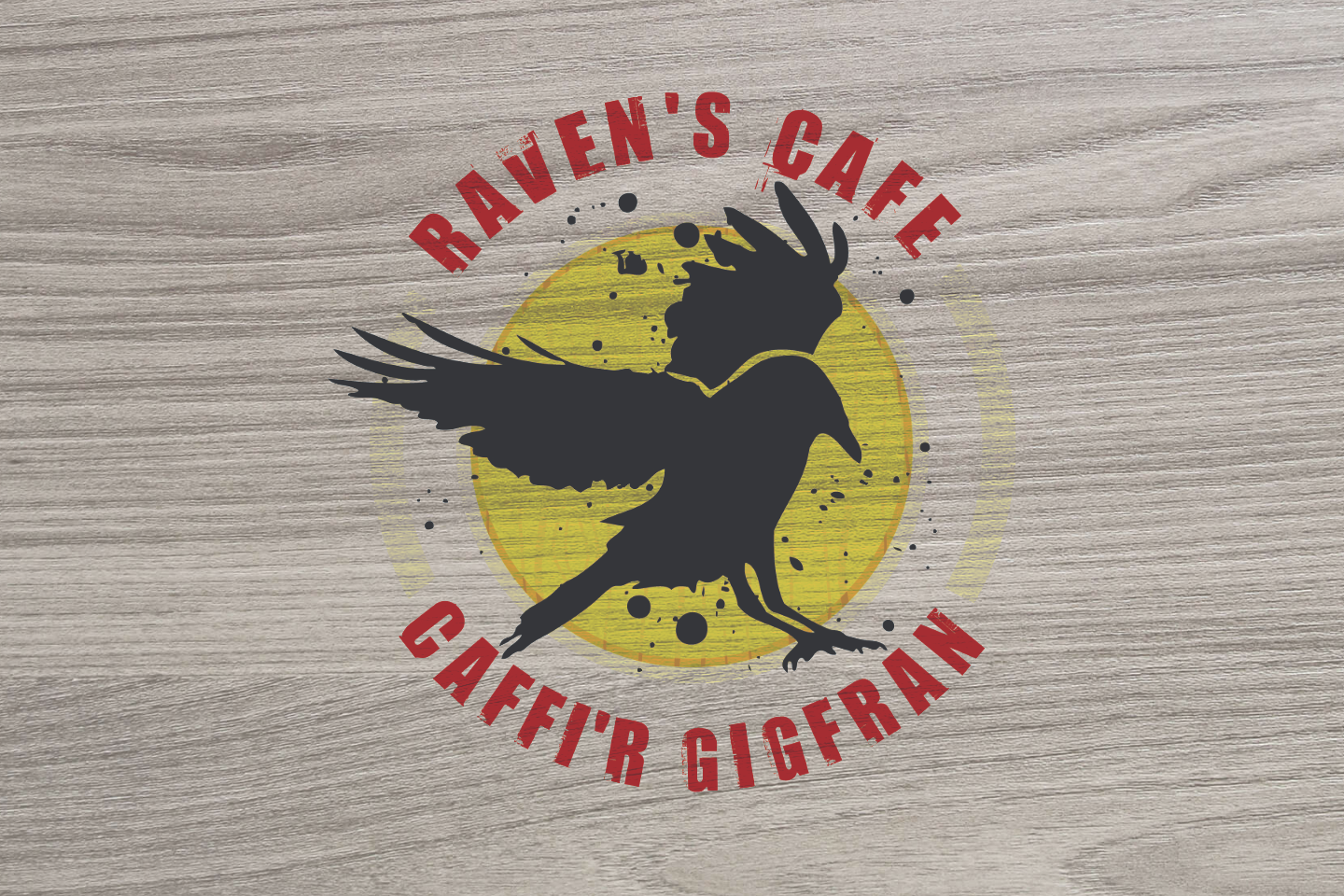 Cwmcarn forest Raven's Cafe logo